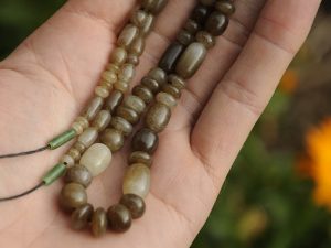 Brown Siberian jade beads