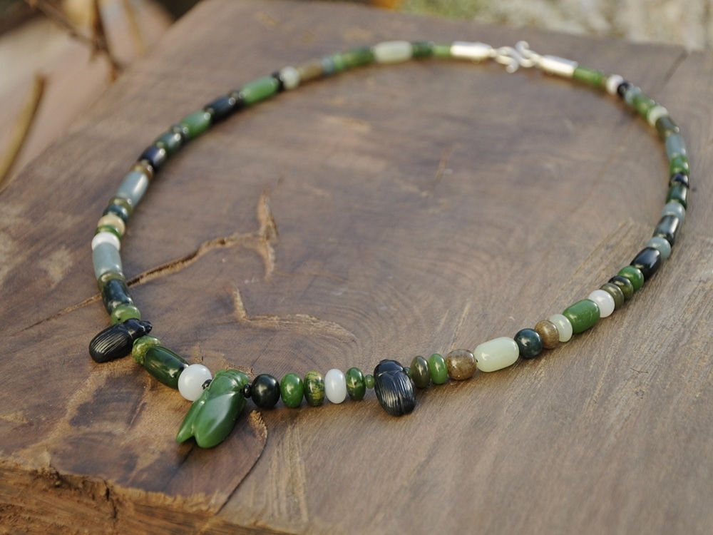 jade beads insect