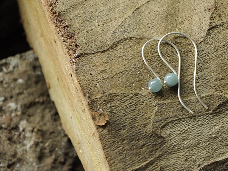 blue jade earrings