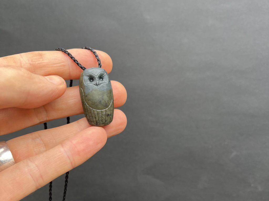 blue faced pounamu ruru