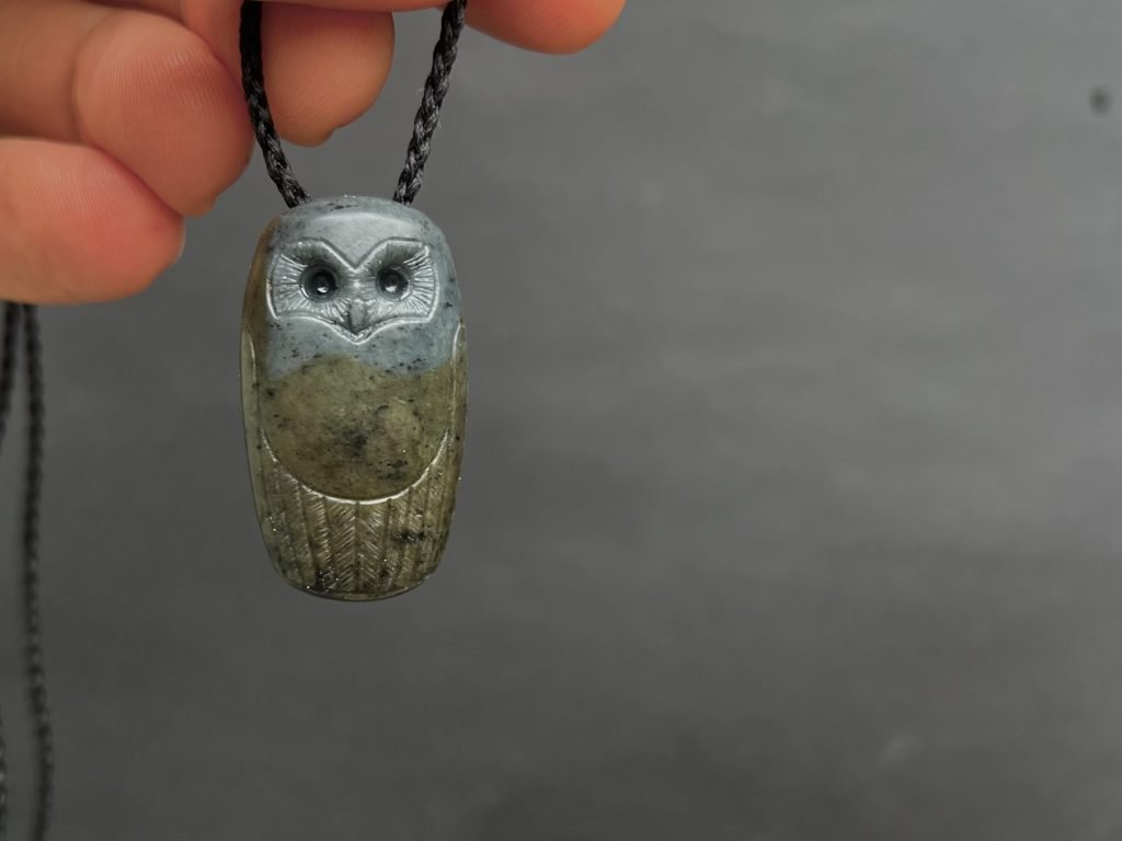 blue faced pounamu ruru