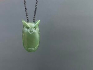 Jade Great Horned Owl
